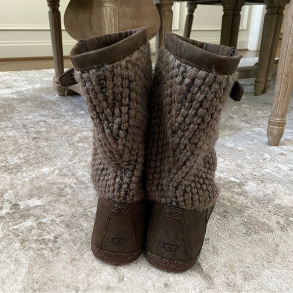 UGG Liza Wool Knit Boots - Picture 4 of 7